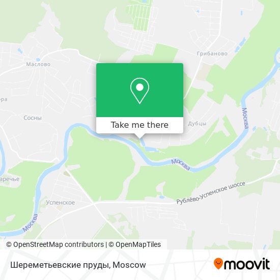 Шереметьевские пруды map