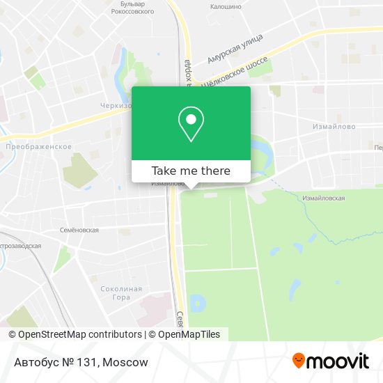 Автобус № 131 map