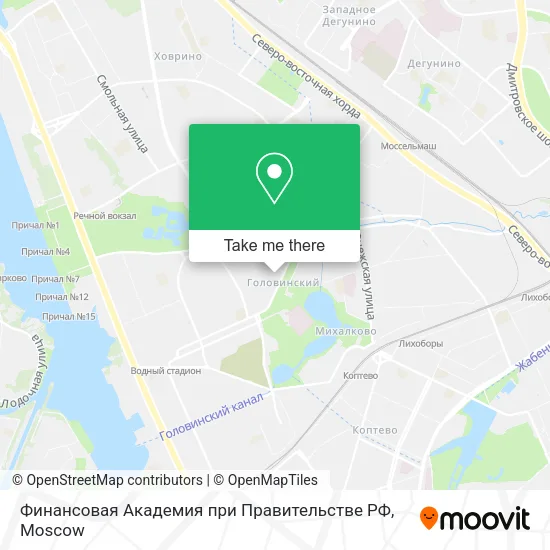 Финансовая Академия при Правительстве РФ map