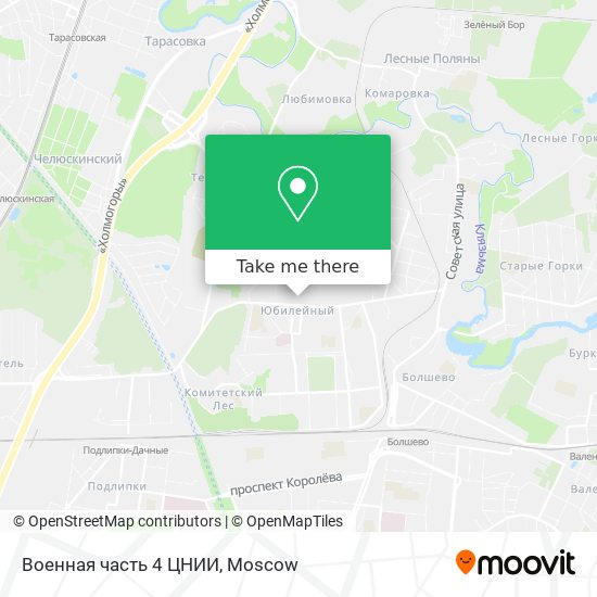 Военная часть 4 ЦНИИ map