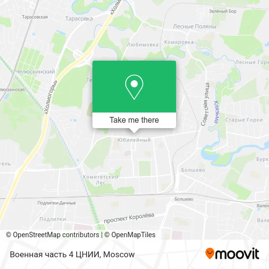 Военная часть 4 ЦНИИ map