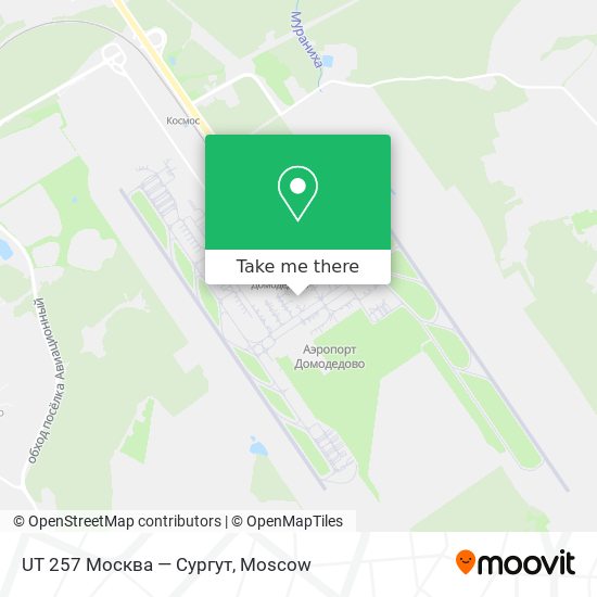 UT 257 Москва — Сургут map