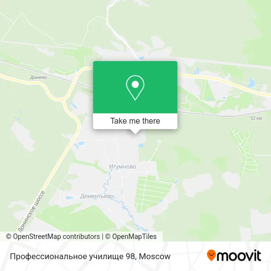 Профессиональное училище 98 map
