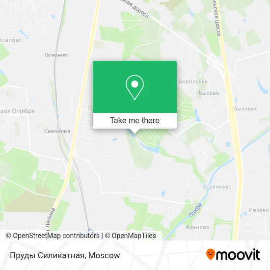 Пруды Силикатная map