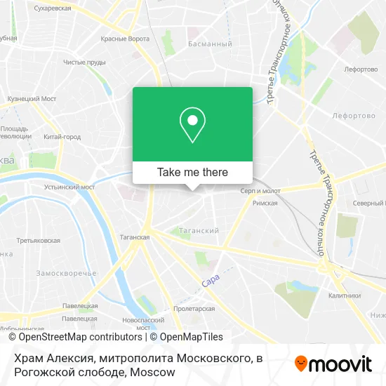 Храм Алексия, митрополита Московского, в Рогожской слободе map