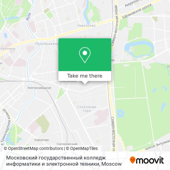 Московский государственный колледж информатики и электронной техники map