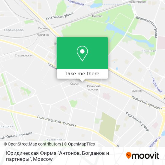 Юридическая Фирма "Антонов,  Богданов и партнеры" map