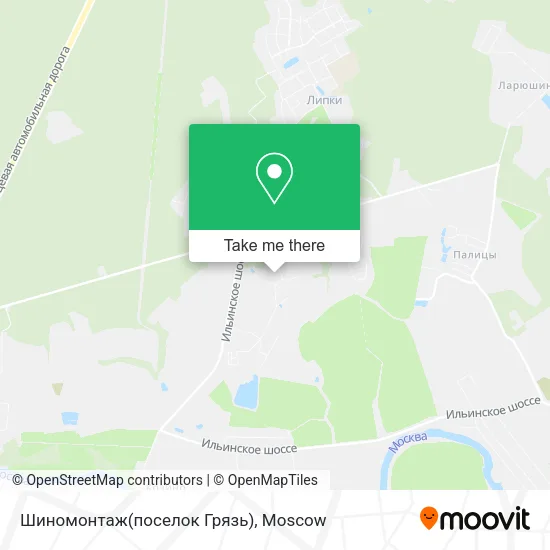 Шиномонтаж(поселок Грязь) map