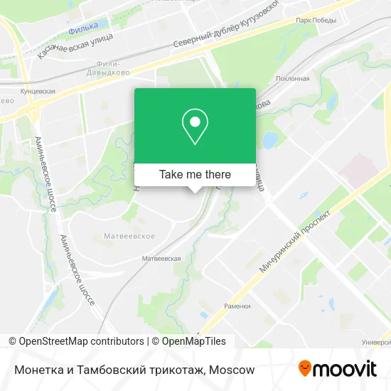 Монетка и Тамбовский трикотаж map