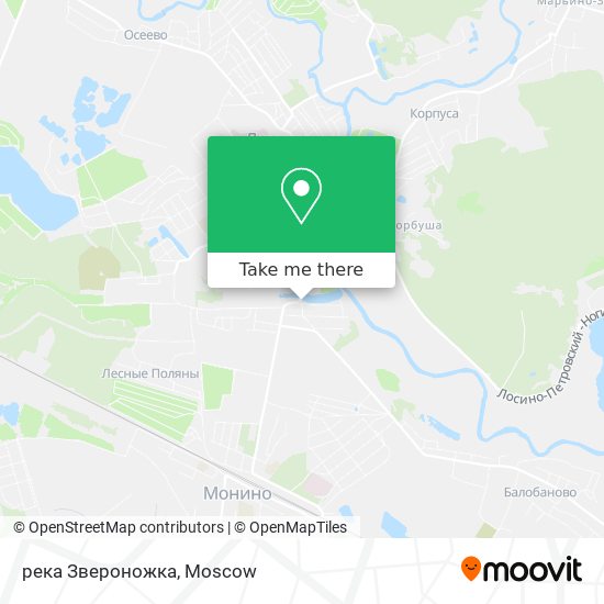 река Звероножка map