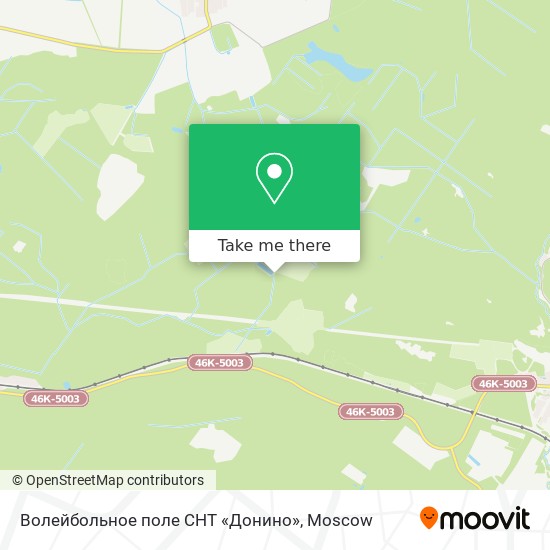 Волейбольное поле СНТ «Донино» map