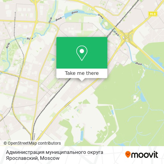 Администрация муниципального округа Ярославский map