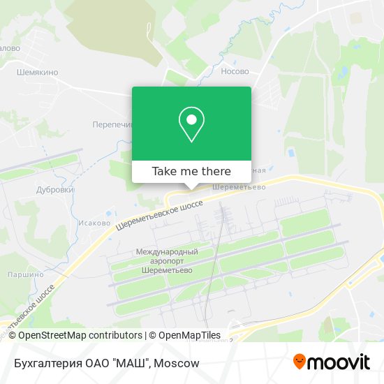 Бухгалтерия ОАО "МАШ" map