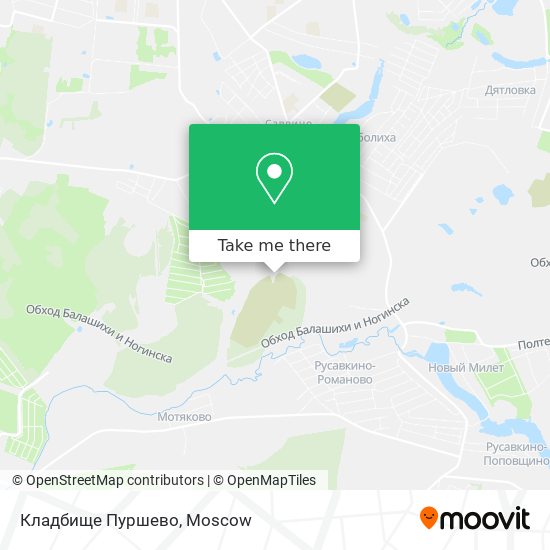 Кладбище Пуршево map