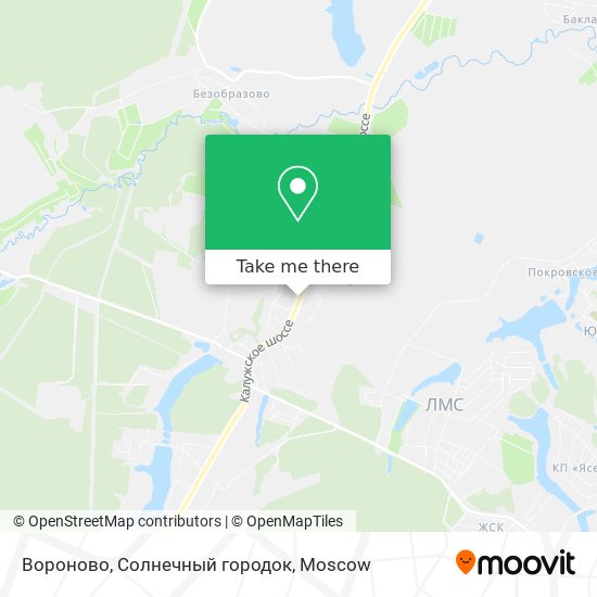 Вороново, Солнечный городок map