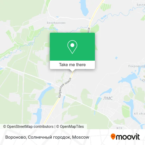 Вороново, Солнечный городок map