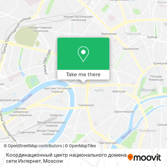 Координационный центр национального домена сети Интернет map