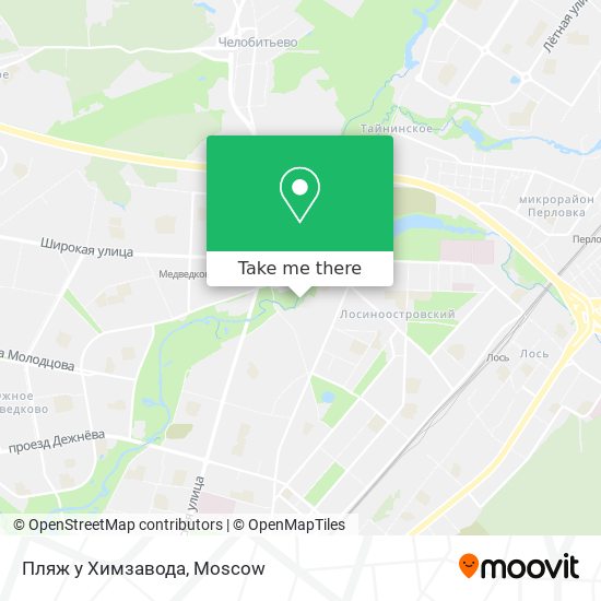 Пляж у Химзавода map