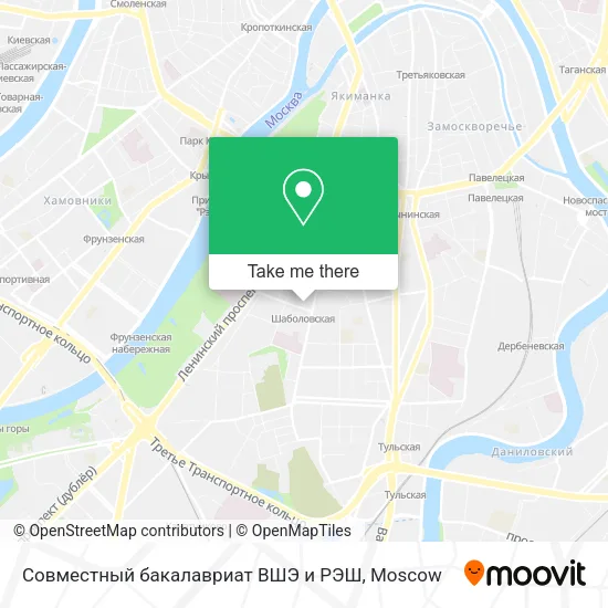Совместный бакалавриат ВШЭ и РЭШ map