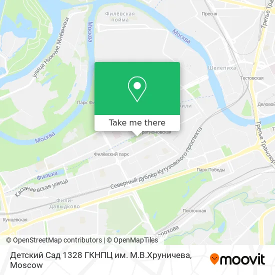 Детский Сад 1328 ГКНПЦ им. М.В.Хруничева map