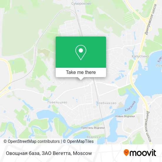 Овощная база, ЗАО Вегетта map