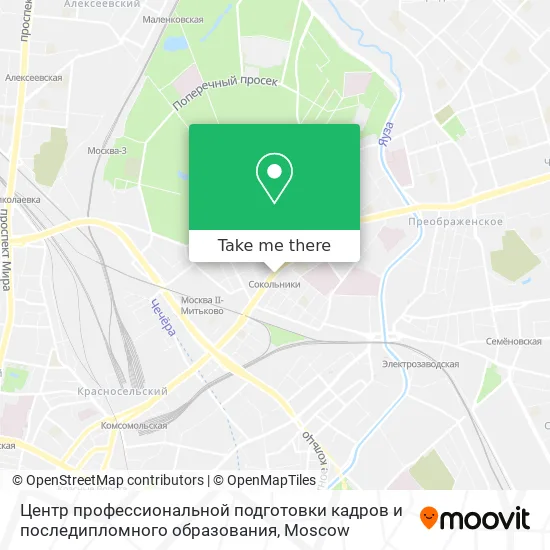 Центр профессиональной подготовки кадров и последипломного образования map