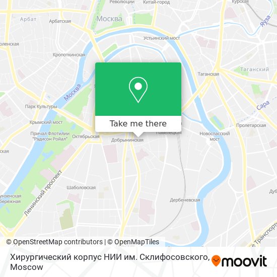 Хирургический корпус НИИ им. Склифосовского map