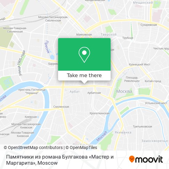 Памятники из романа Булгакова «Мастер и Маргарита» map