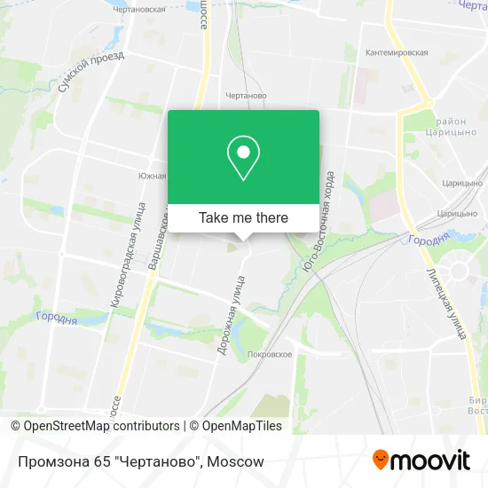 Промзона 65 "Чертаново" map