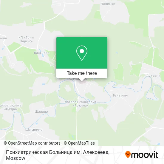 Психиатрическая Больница им. Алексеева map