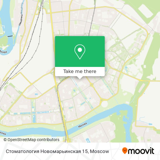 Стоматология Новомарьинская 15 map