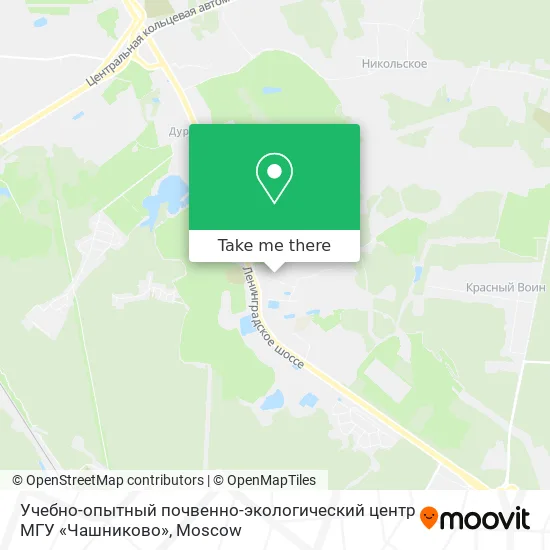 Учебно-опытный почвенно-экологический центр МГУ «Чашниково» map