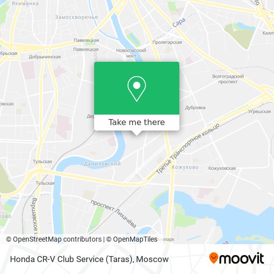 Honda CR-V Club Service (Taras) map