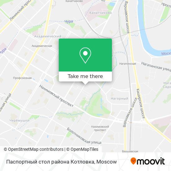 Паспортный стол района Котловка map