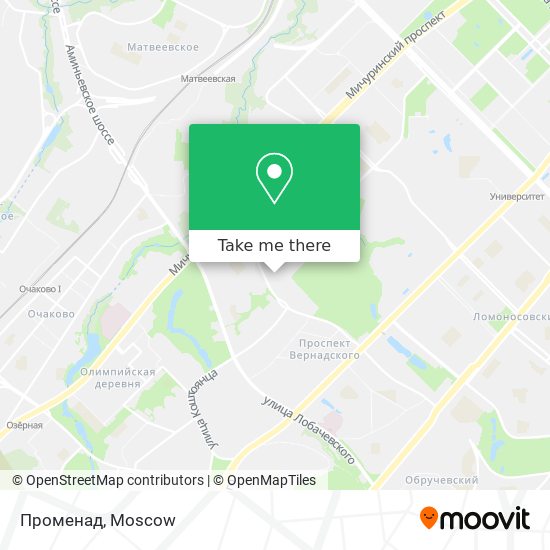 Променад map