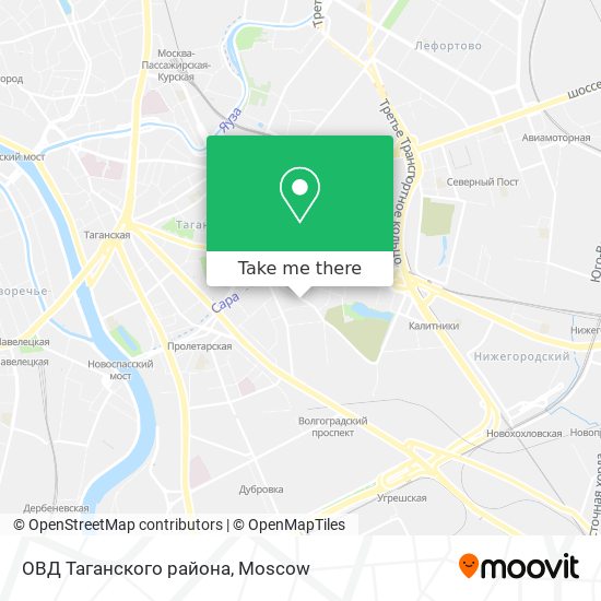 ОВД Таганского района map