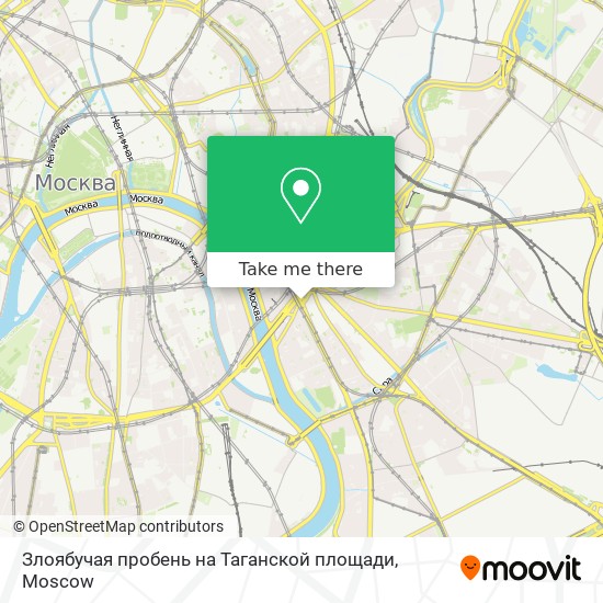 Злоябучая пробень на Таганской площади map