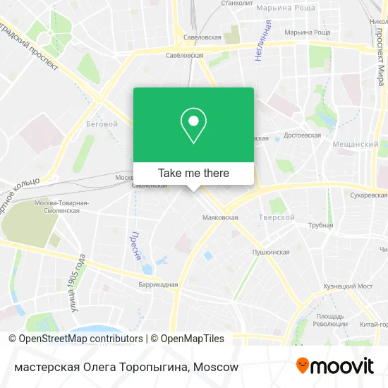 мастерская Олега Торопыгина map