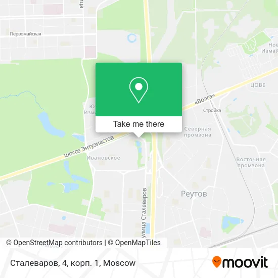 Сталеваров, 4, корп. 1 map