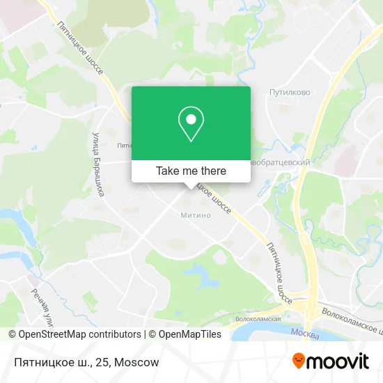 Пятницкое ш., 25 map
