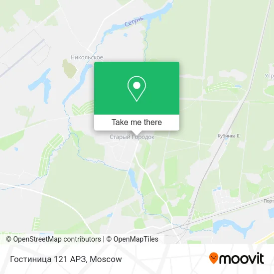 Гостиница 121 АРЗ map