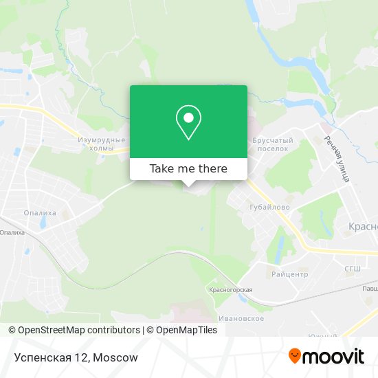 Успенская 12 map