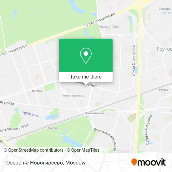 Озеро на Новогиреево map