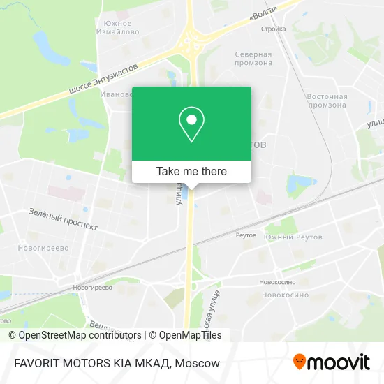 FAVORIT MOTORS KIA МКАД map
