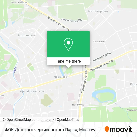 ФОК Детского черкизовского Парка map