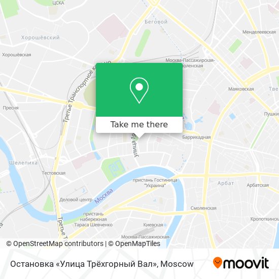 Остановка «Улица Трёхгорный Вал» map