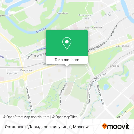 Остановка "Давыдковская улица" map