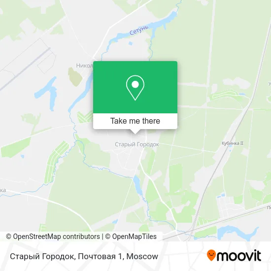 Старый Городок, Почтовая 1 map