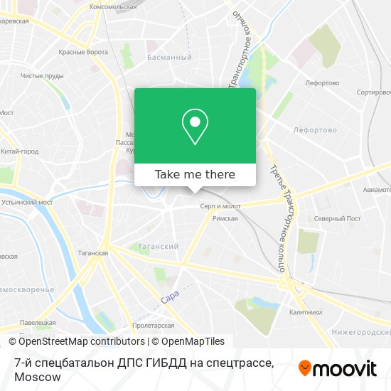 7-й спецбатальон ДПС ГИБДД на спецтрассе map