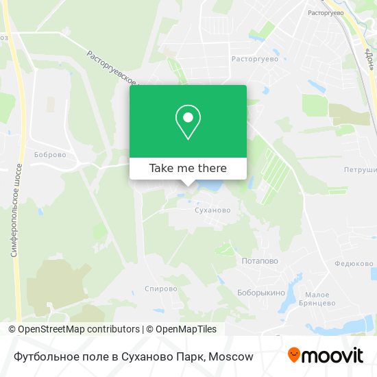 Футбольное поле в Суханово Парк map